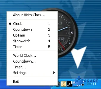 Vista Clock