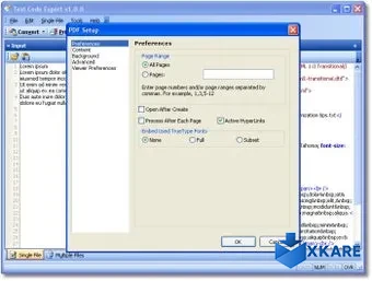 Text Code Export