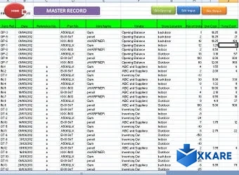ABCAUS Excel Inventory Template and Tracker