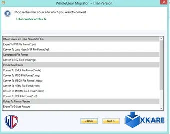 WholeClear EML to PST Converter