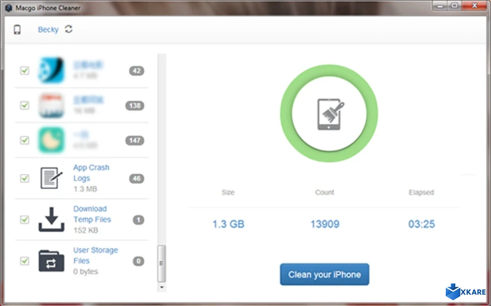 Macgo Free iPhone Cleaner