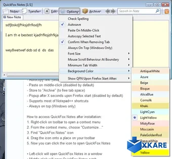 QuickFox Notes