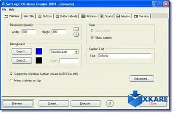 SamLogic CD-Menu Creator