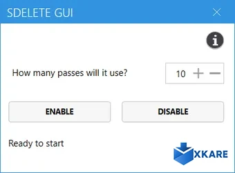 SDelete GUI