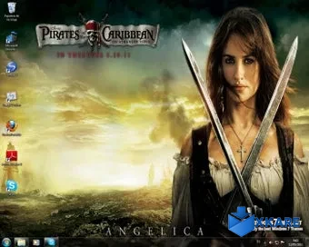 Pirates of the Caribbean 4 Windows 7 Theme