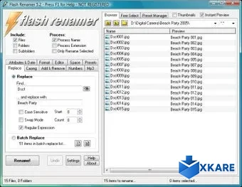 Flash Renamer