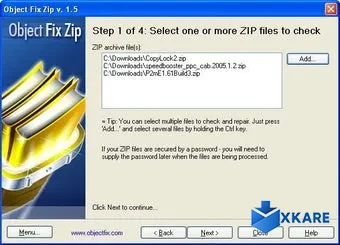 Object FIX ZIP