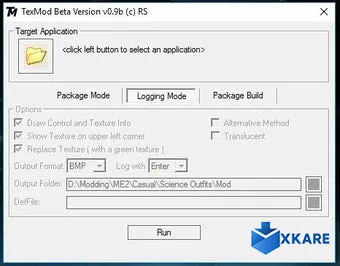 Texmod utility for texture modifications