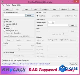 Free RAR Password Recovery