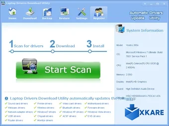 Laptop Drivers Download Utility