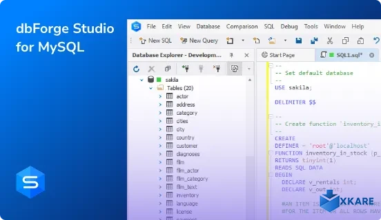 dbForge Studio for MySQL