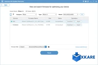 Passvers iOS System Recovery