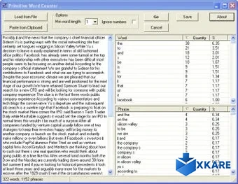 Primitive Word Counter