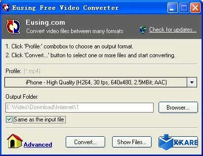Eusing Free Video Converter