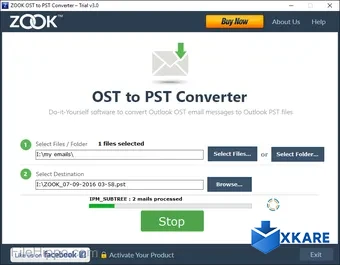 ZOOK OST to PST Converter