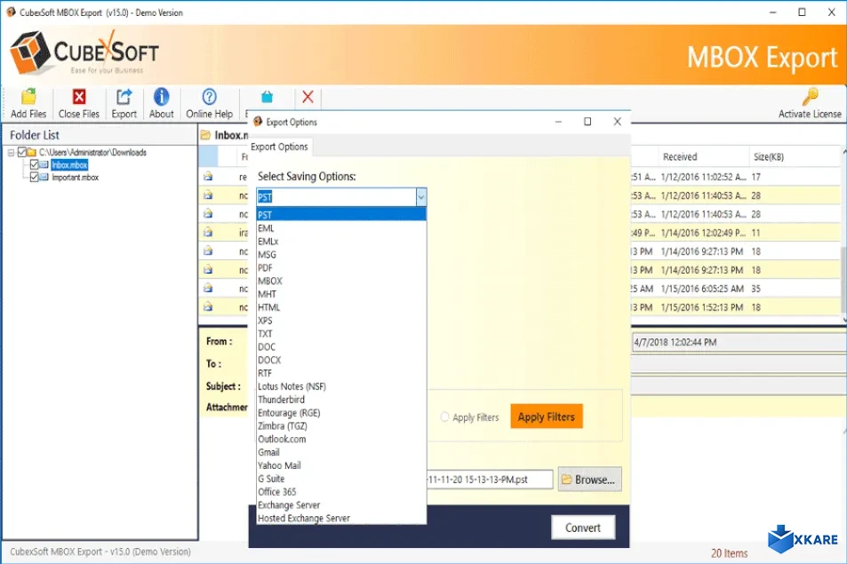 CubexSoft MBOX Merger