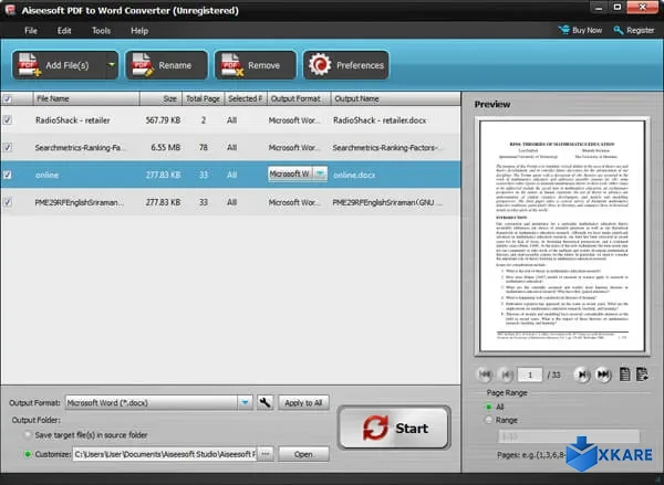 Aiseesoft PDF to Word Converter