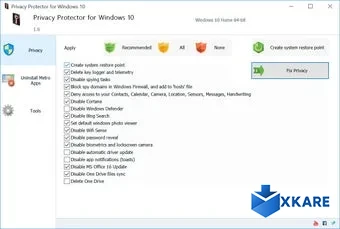Privacy Protector for Windows 10