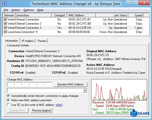 Technitium MAC Address Changer