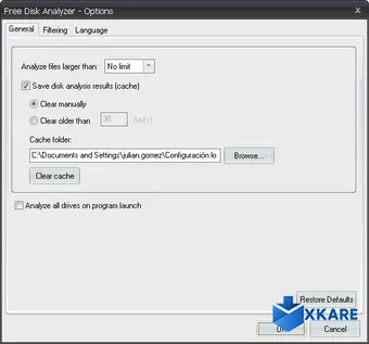 Free Disk Usage Analyzer