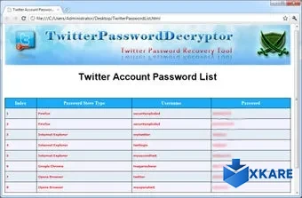 Twitter Password Decryptor