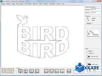 DXF LASER CUTTING FONTS