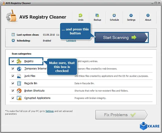 AVS Registry Cleaner