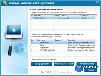 Windows Password Buster Professional