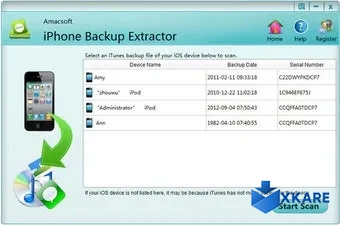 Amacsoft iPhone Backup Extractor