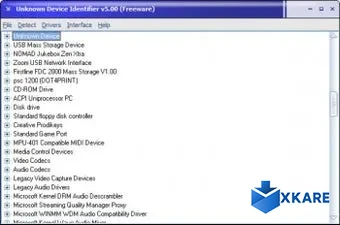 Unknown Device Identifier