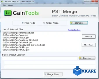 GainTools Merge PST