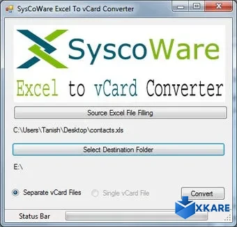 Excel To vCard Converter