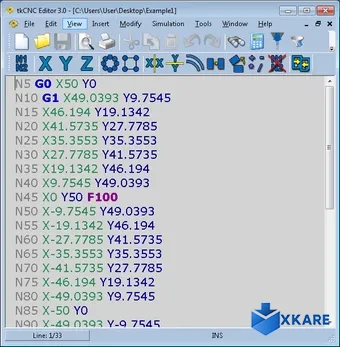 tkCNC Editor