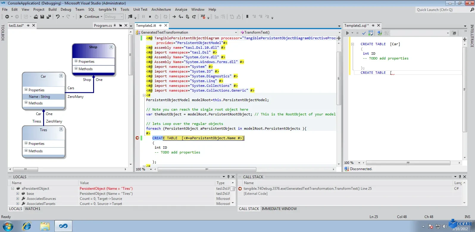 T4 Editor for Visual Studio 2012