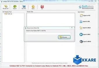 Softaken NSF to PST Converter