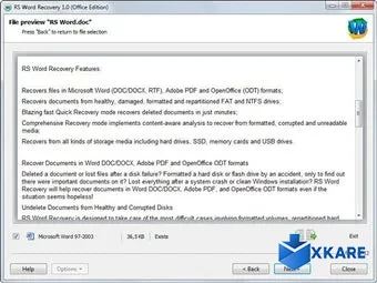 RS Word Recovery