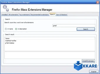 Firefox Mass Extensions Manager