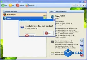 Kiwi application monitor