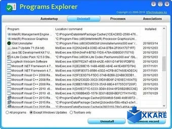 Programs Explorer