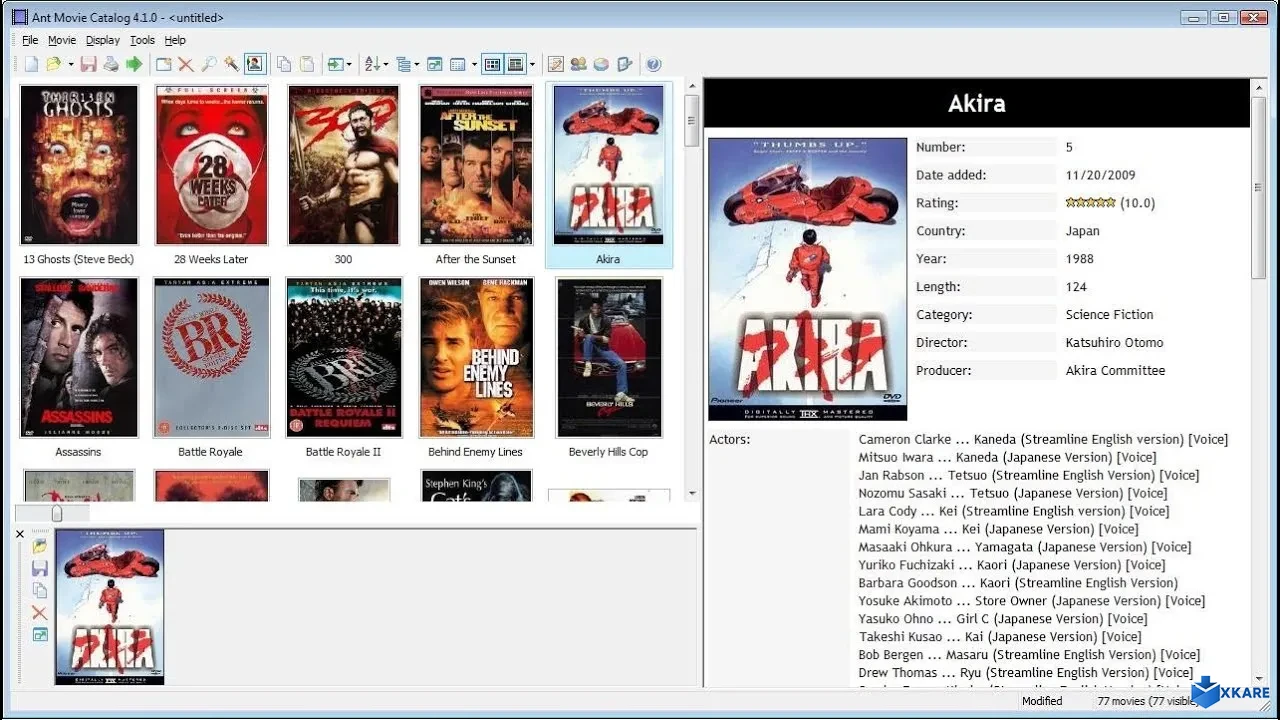 Ant Movie Catalog
