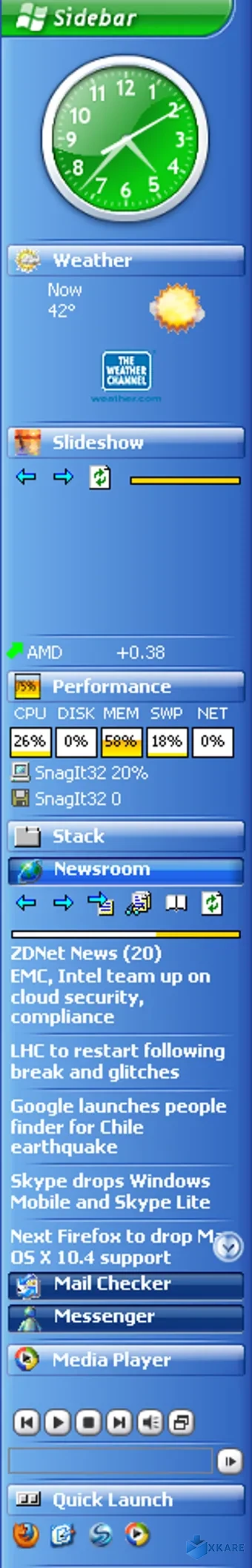 Desktop Sidebar