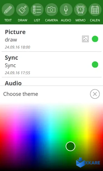 Colored Note