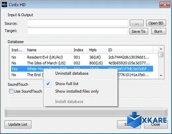 CinEx HD Utility