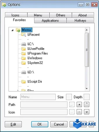 Folder Menu