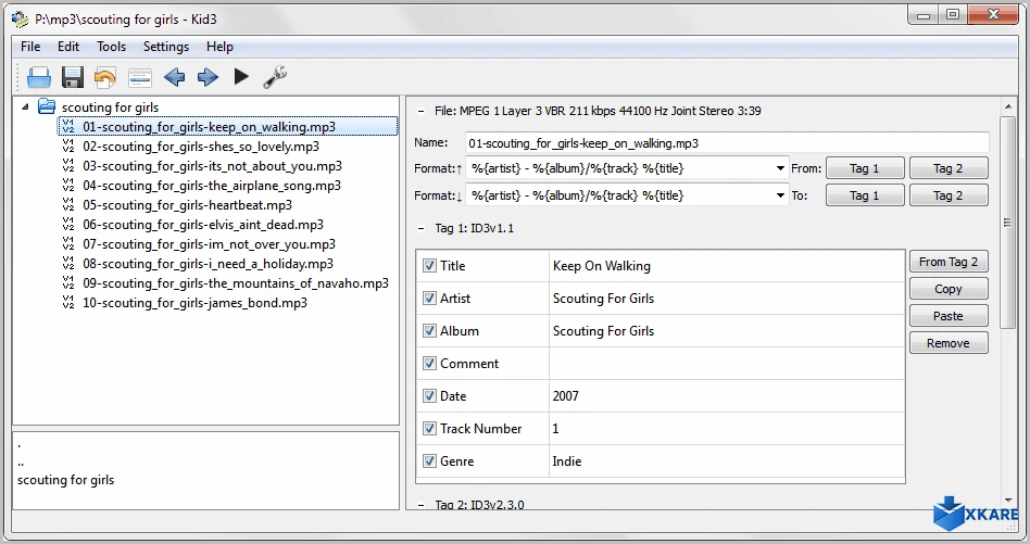 Kid3 Audio Tagger