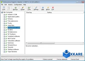 Bytessence Registry Cleaner