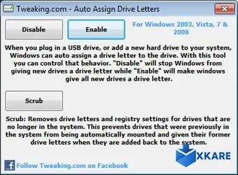 Tweakingcom Auto Assign Drive Letters