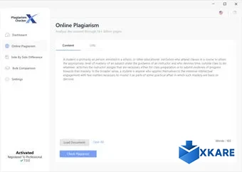 Plagiarism CheckerX