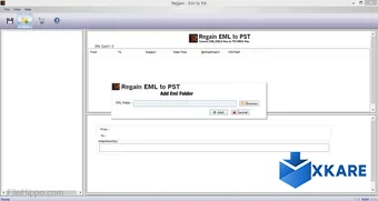 Regain EML to PST Converter