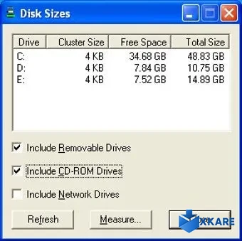 DiskSizes